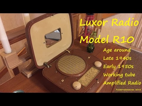 Luxor Radio Model R10 Vintage 1950s Working Tube Amplifier