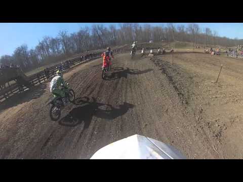 Helmet cam: Hunter Holt 250 B LLQ main event at Tomahawk mx.