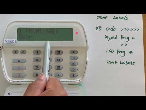 DSC PC1832 PK5500 zone lanels programming