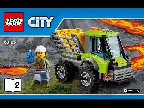 Lego City Volcano Heavy-lift Helicopter 60125 Instructions DIY Book 2 Dumper