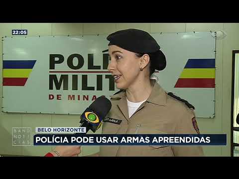 Polícia mineira pode usar armas apreendidas