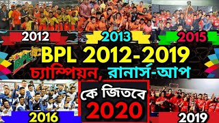 BPL Winners List From 2012 - 2019 | Bangladesh Premier League - BPL Winners, Runners-up, List |
