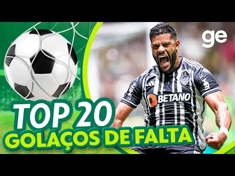 TOP 20 GOLAÇOS DE FALTA DO BRASILEIRÃO 2023⚽| LISTAS | ge.globo