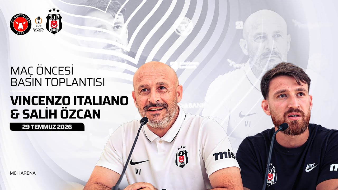 FC Midtjylland - Beşiktaş Maçı Öncesi Basın Toplantısı MCH Arena'da Gerçekleştirildi