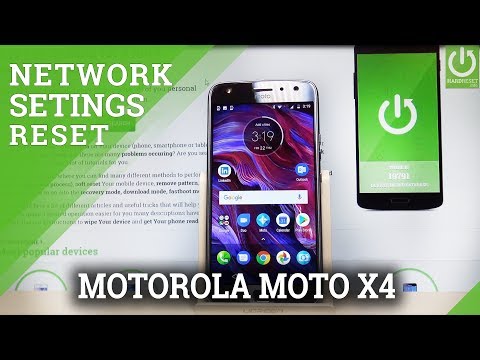How to Reset Network Settings in MOTOROLA Moto X4 - Restore Network Configuration