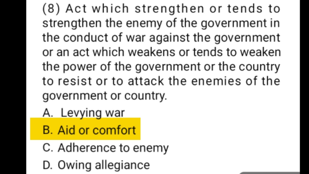 vlog69 CRIMINAL LAW BOOK TWO Quiz on the crime  treason/ piracy