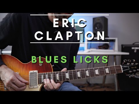 Clapton Licks für die Gitarre Tutorial - drei Licks für euer Blues Vokabular