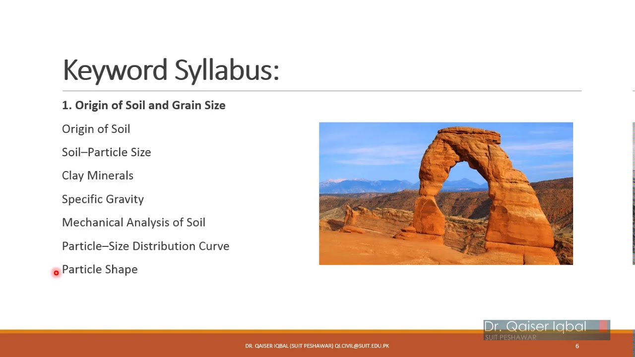 Geotechnical Engineering - I, Table of contents