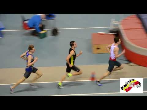 Belgian athletics indoor championships 800m men Heats 2/2