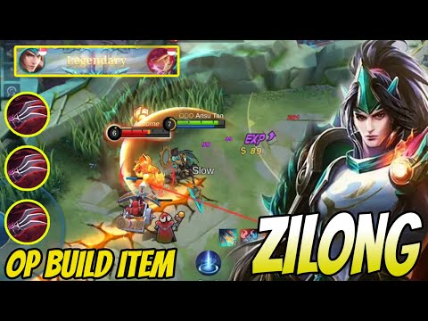 ZILONG SUPER LIFESTEAL HP STAY FULL!! - Zilong Best Build 2022 - Build Zilong Tersakit 2022 ~ MLBB