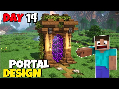 Insane Nether Portal Design in Minecraft Day 14/75
