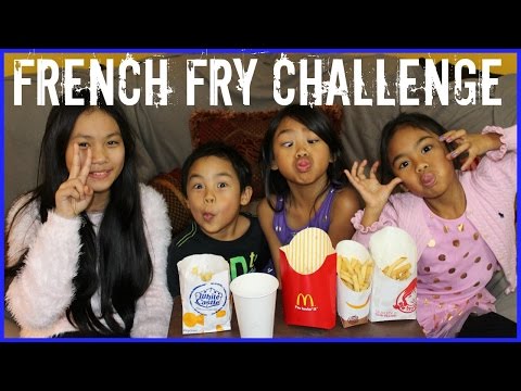 FRENCH FRY CHALLENGE (KIDS & PARENTS)   MommyTipsByCole