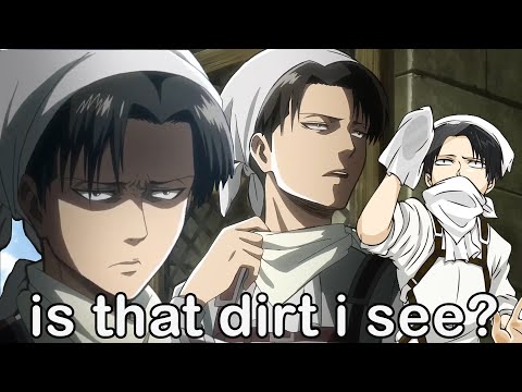 Levi being a clean freak moments