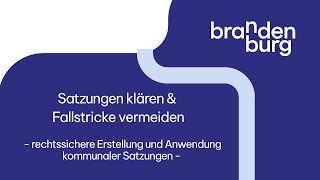 Touristische Umsetzungshilfe für das kommunale Abgabengesetz in brandenburgischen Kommunen - Teil 3