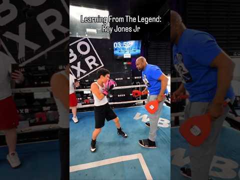 Legend Roy Jones Jr Teaching Giovanni "Nyquil" Nickelz His Signature Hook