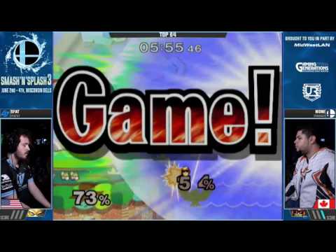 Smash 'N' Splash 3 - SFAT (Fox) vs. n0ne (Captain Falcon) - Top 64 WR2