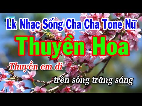 Karaoke Liên Khúc Nhạc Sống Tone Nữ | Thuyền Hoa | Đám Cưới Trên Đường Quê