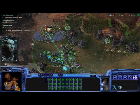 StarCraft 2 Three Races Co-op Campaign: Wing of Liberty Mission 2 - The Outlaws