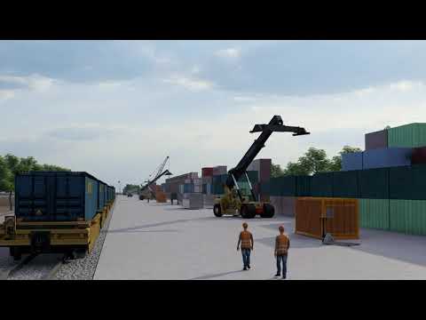 Intermodalni terminal Batajnica - Animacija