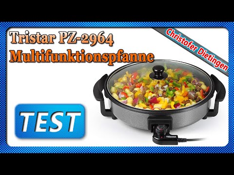 Tristar | Daugiafunkcinė grilio keptuvė | PZ-2964 | Skersmuo 40 cm | Grilis | 1500 W | Komplekte dangtelis | Fiksuota rankena | Juodas video