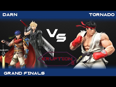 Eruption 8 Smash 4 - DARN(Ike/Cloud) vs Tornado(Ryu) - Grand Finals