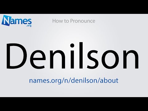 How to Pronounce Denilson