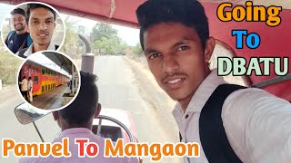 panvel to mangaon || going to college dbatu || Sagar Gavali