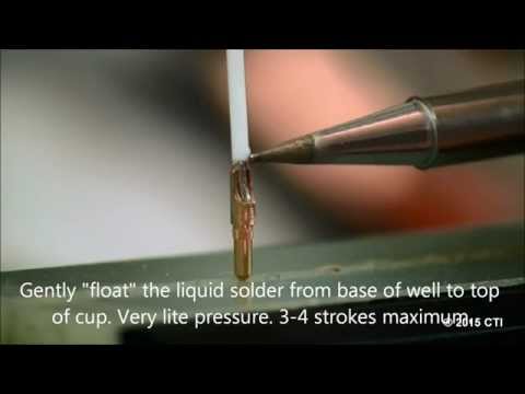 Professional Gold Cup Soldering - IPC Class 3
