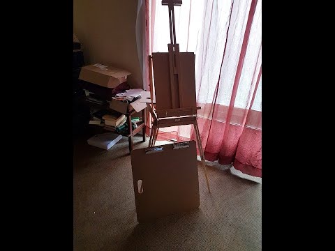 Artina Wooden Easel Stand  Painting Tripod Table Top Easel with Wooden Palette & Box Portable Review