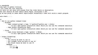 Download Lagu Python Tutorial : Day 4 (Input/Output formatting) Thumbnail