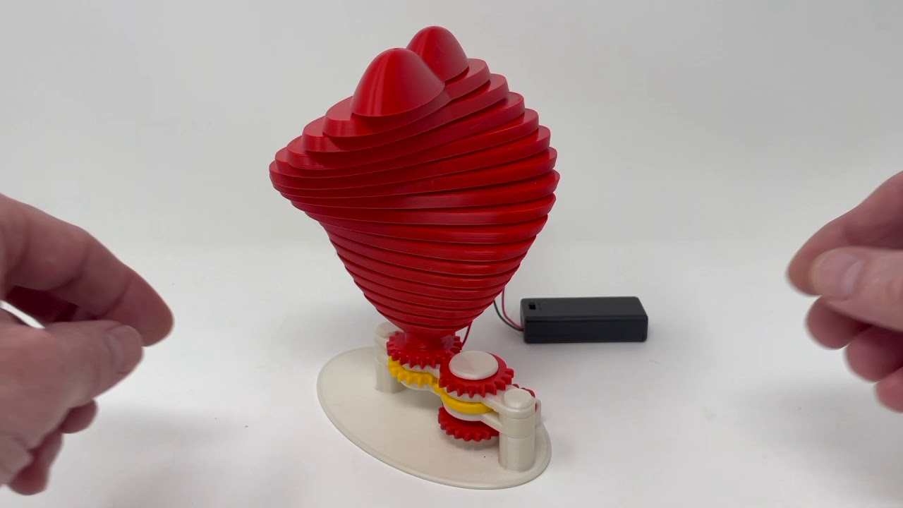 A 3D Printed Animated Heart for My Valentine Is Finished! - YouTube