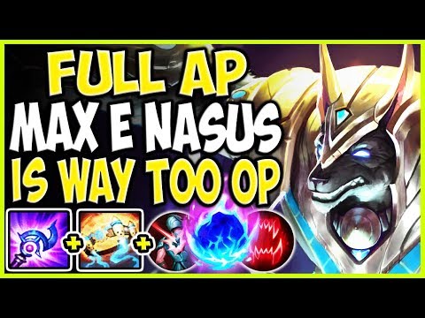 FULL AP MAX E NASUS IS WAY TOO OP FOR THEM TO HANDLE! LoL TOP AP Nasus vs Jarvan Season 9 Gameplay