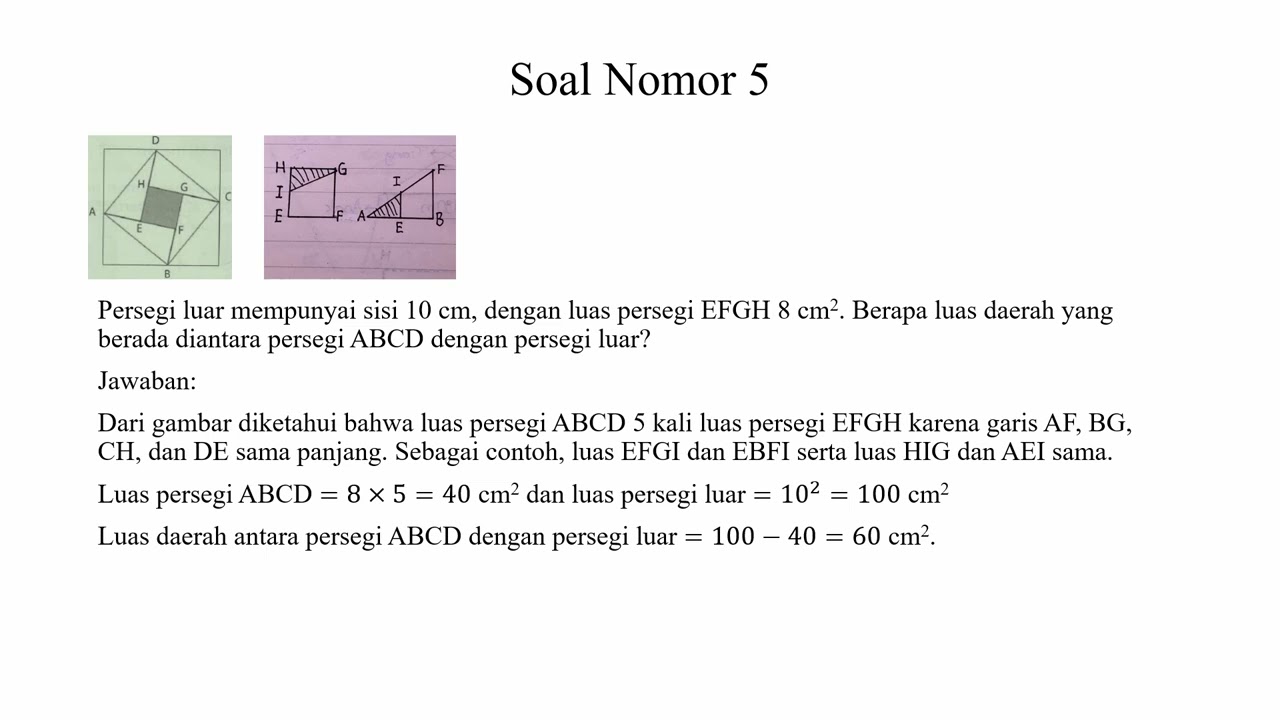 Latihan Soal Olimpiade Matematika SD (Geometri (Model Soal SEAMO (South East Asia Math Olympiad)))