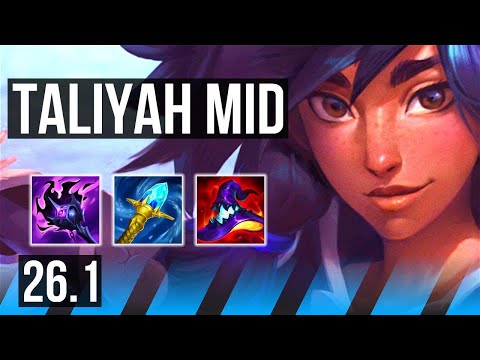 TALIYAH vs SYLAS (MID) | 58K damage | KR Master | 26.1