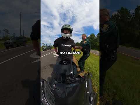 Angry cop pulled over a biker for NO REASON 🏍️🚨