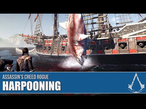 Assassin's Creed Rogue - Harpooning [All Sea Animals]