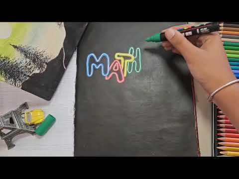 👋😃💫regarde comment j'ai fait cette 📄page📄 de 📕garde📕 de 🔴math🔴💫#shortfeed #maths #art @andrea_drw_