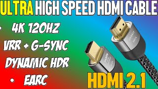 Zeskit HDMI 2.1 Cable For RTX 3080/3090 GPUs, Xbox Series X, PS5 - 4K 120Hz Gaming VRR Gsync ALLM
