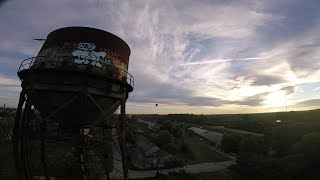 Fpv flight around - The water tower of Szeged railway station