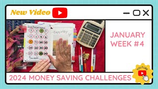 Budgeting Money Savings Challenges - January Week #4 - TracEy Monster Savings on Etsy & Payhip