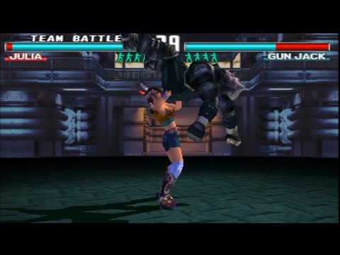 Tekken 3 Team Battle Playthrough Julia Chang play As King Moves