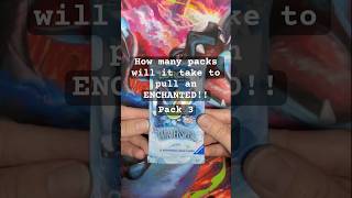 How many packs will it take to pull an Enchanted?! Pack 3 #lorcana #winterspell #tcg #packopening