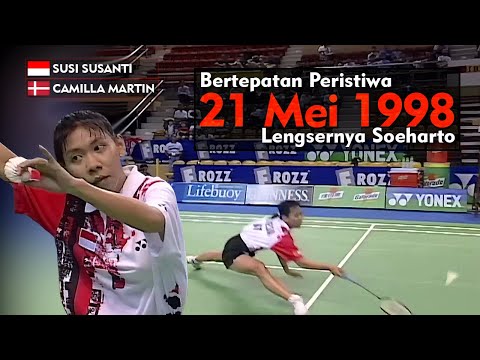 'Last Dance' Susi Susanti vs Camilla Martin ~ Uber Cup 1998