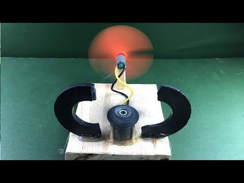 Electricity a Free Energy Generator Magnet with Dc Motor 100% New Technology Science Experiment