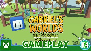 Chill Puzzle Vibes in Gabriel's Worlds The Sokoban Adventure | First Look Xbox Gameplay! (3x Stack)