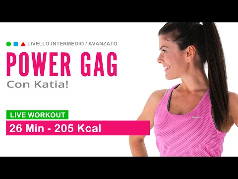 ⭐ Live Workout! Power GAG! (Livello intermedio + / Avanzato) 😬 con piccola interruzione