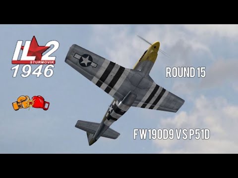 IL-2 1946 ROUND 15 FW190D9 vs P51D in 4K UHD