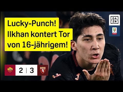 AS Rom - FC Turin | Achtelfinale | Coppa Italia | DAZN Highlights