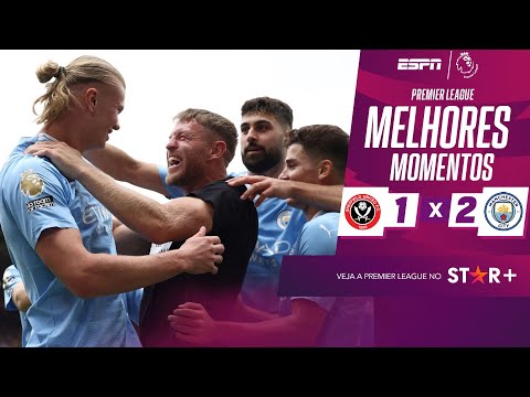 Gols e lances de Sheffield United x Manchester City