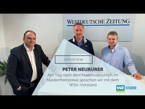 WSV-Vorstand Peter Neururer im Gespräch nach dem Pokal-Highlight